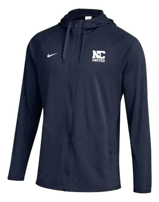 NC United × Nike “Relentless” Full-Zip Hooded Jacket (Embroidered Logo)
